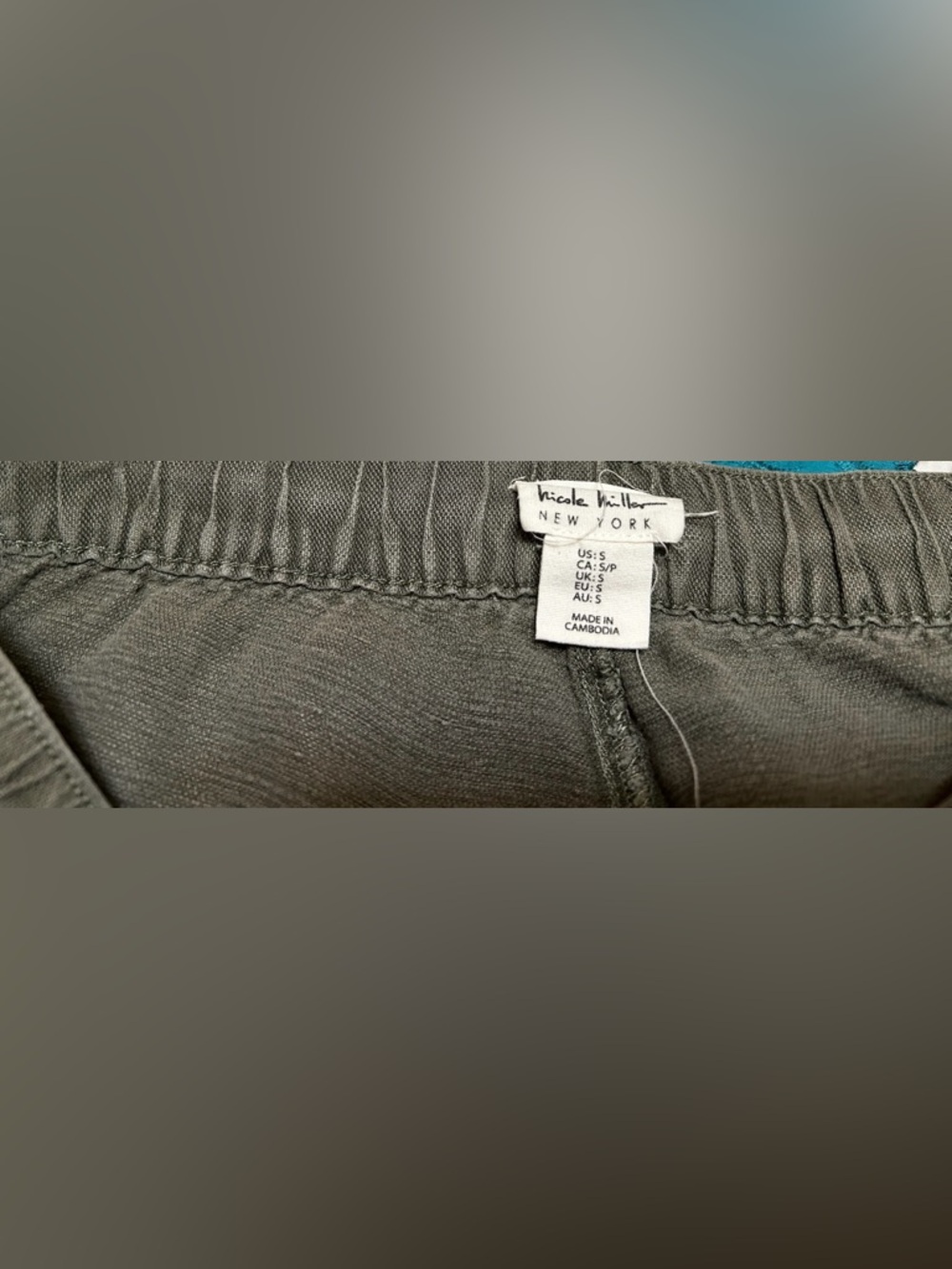 Nicole Miller Olive Cargo Drawstring Capris - Picture 8 of 15
